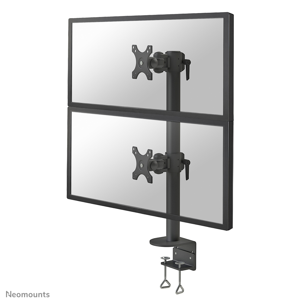 Neomounts FPMA-D960DVBLACKPLUS skærmbeslag og -stativer 124,5 cm (49") Skrivebord Sort