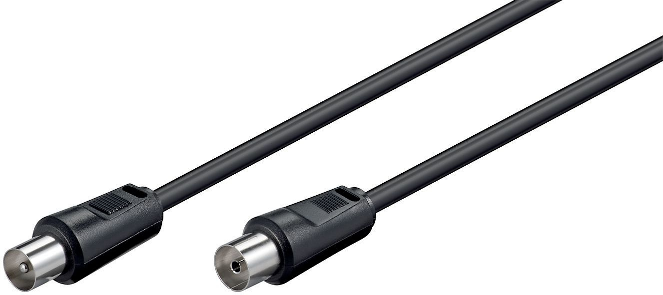 Microconnect COAX015 koaxial kabel 1,5 m Koaksial Sort