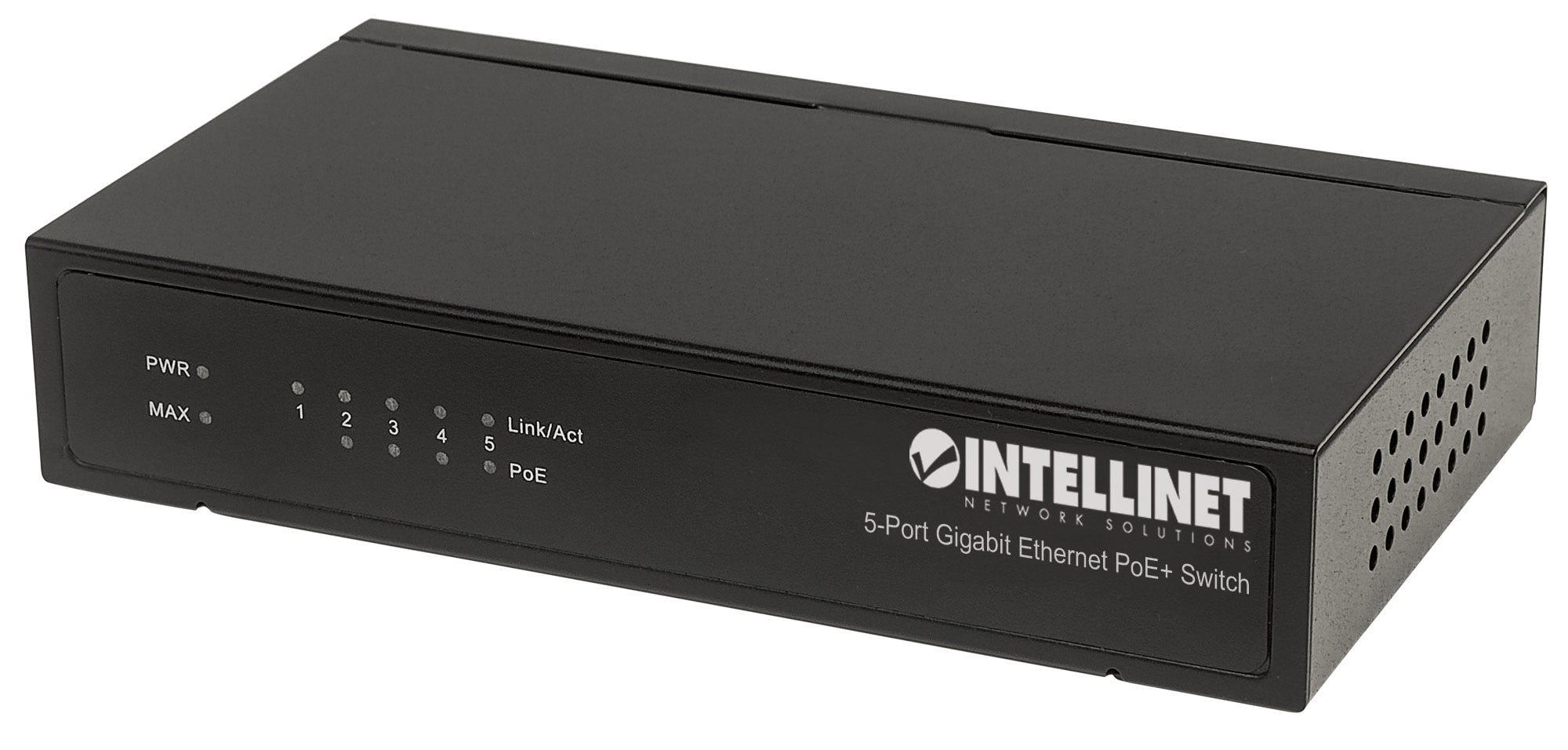 Intellinet 561228 netværksswitch Ikke administreret Gigabit Ethernet (10/100/1000) Strøm over Ethernet (PoE) Sort