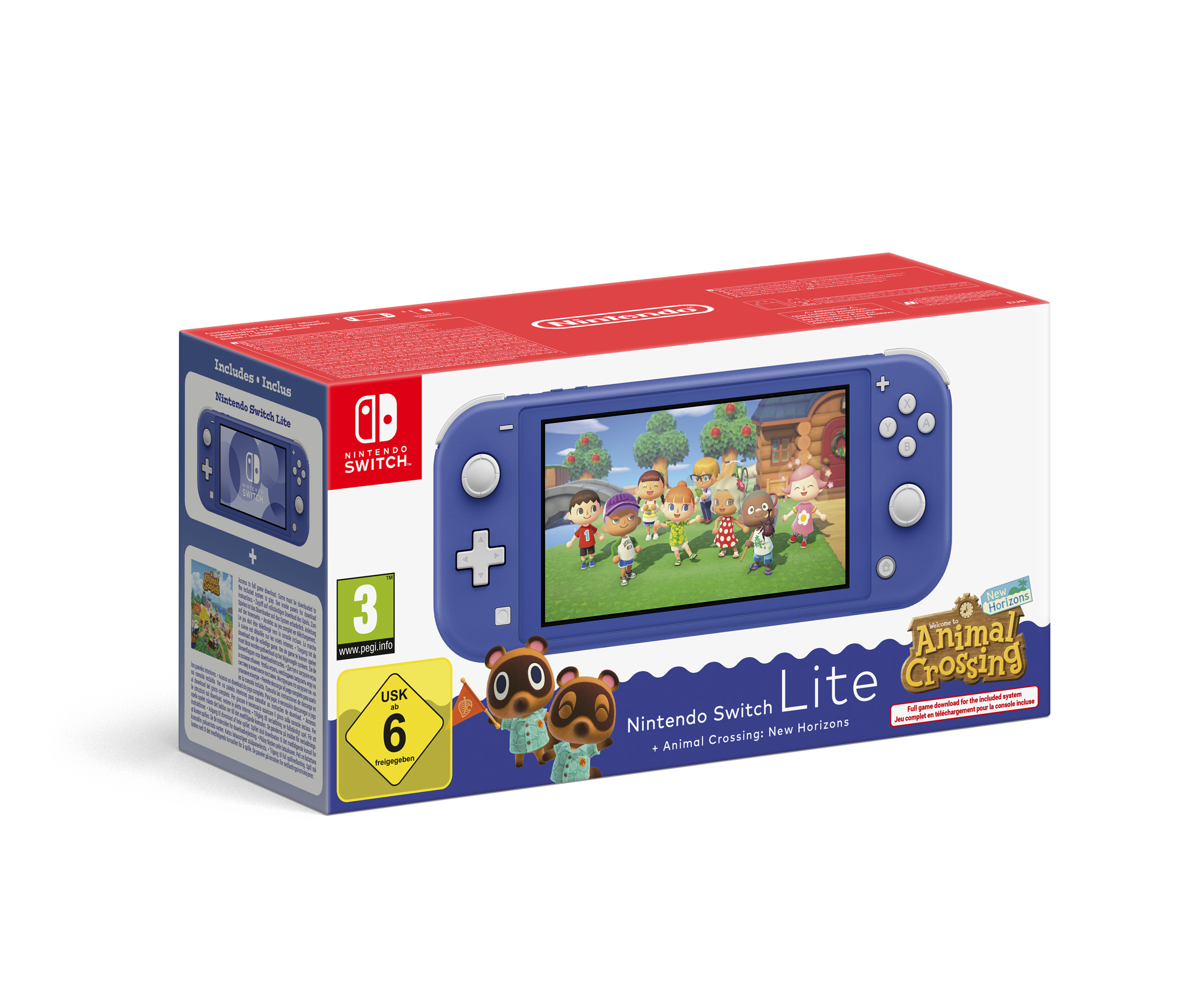 Nintendo Switch Animal Crossing bærbar spilkonsol 14 cm (5.5") 32 GB Berøringsskærm Wi-Fi Blå