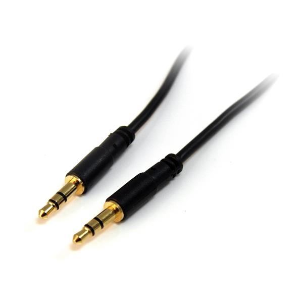 StarTech.com MU1MMS lydkabel 0,3 m 3.5mm Sort