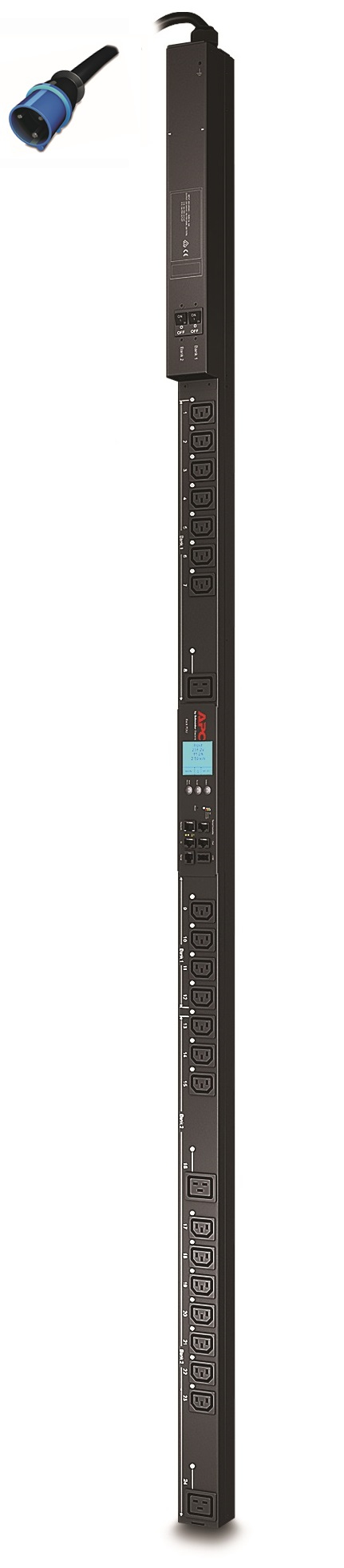 APC Switched Rack PDU strømforsyningsenhed (PDU) 24 AC stikkontakt(er) 0U Sort