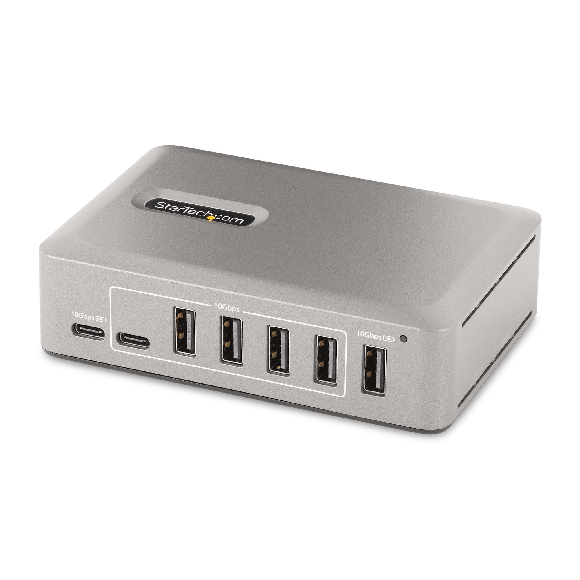 StarTech.com 10G8A2CS-USB-C-HUB interface hub USB 3.2 Gen 2 (3.1 Gen 2) Type-C 10000 Mbit/s Grå