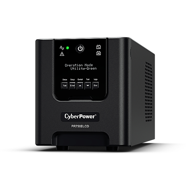 CyberPower PR750ELCDGR UPS-enhed Interaktivt indgangsstik 0,75 kVA 675 W 4 AC stikkontakt(er)