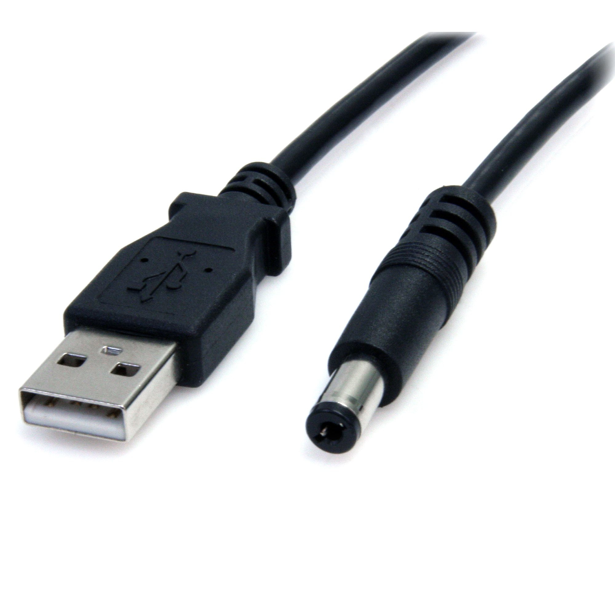 StarTech.com USB2TYPEM2M el-ledning Sort 2 m USB Barrel type M