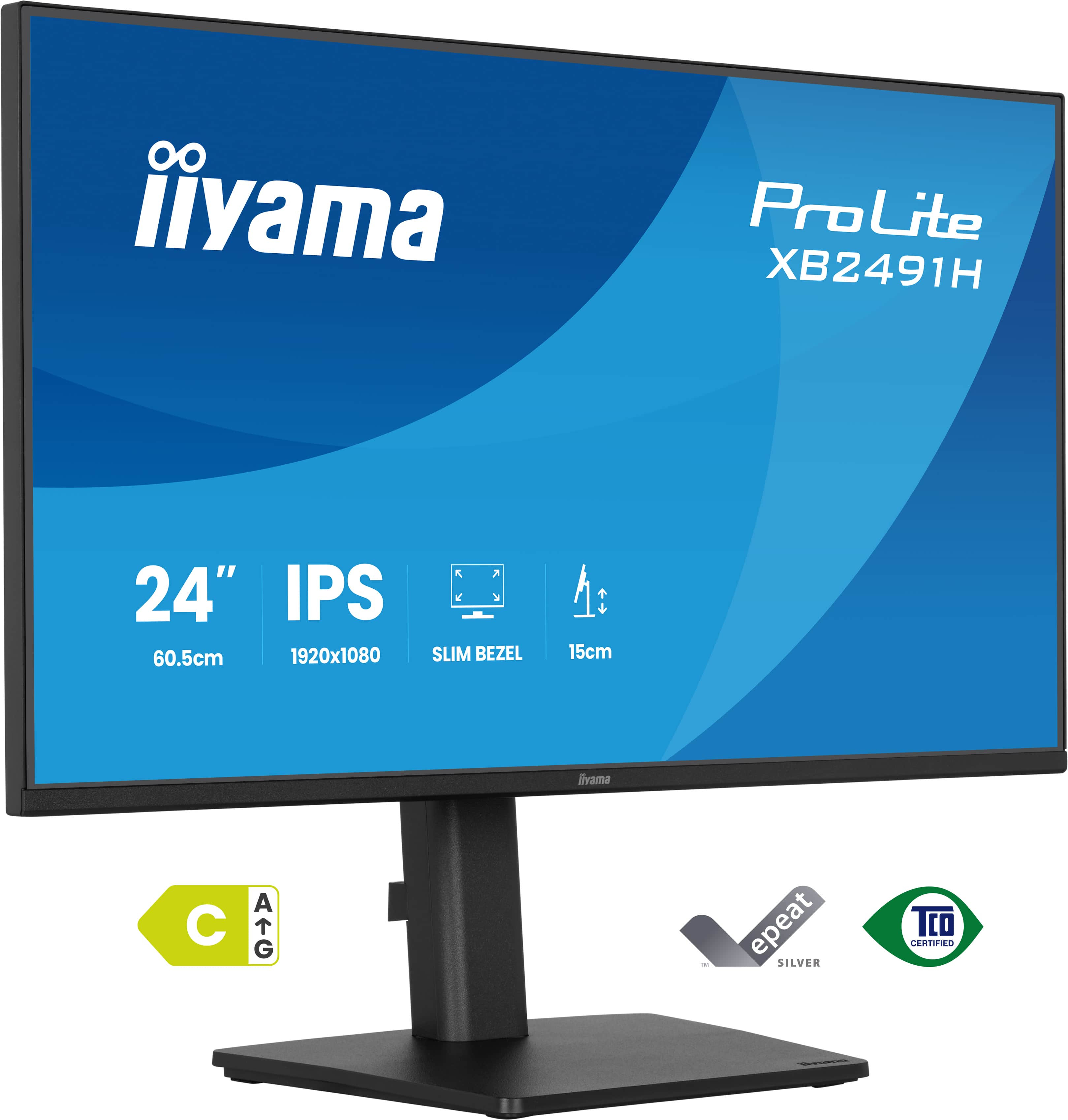 iiyama ProLite XB2491H-B1 computerskærm 60,5 cm (23.8") 1920 x 1080 pixel Fuld HD LCD Sort