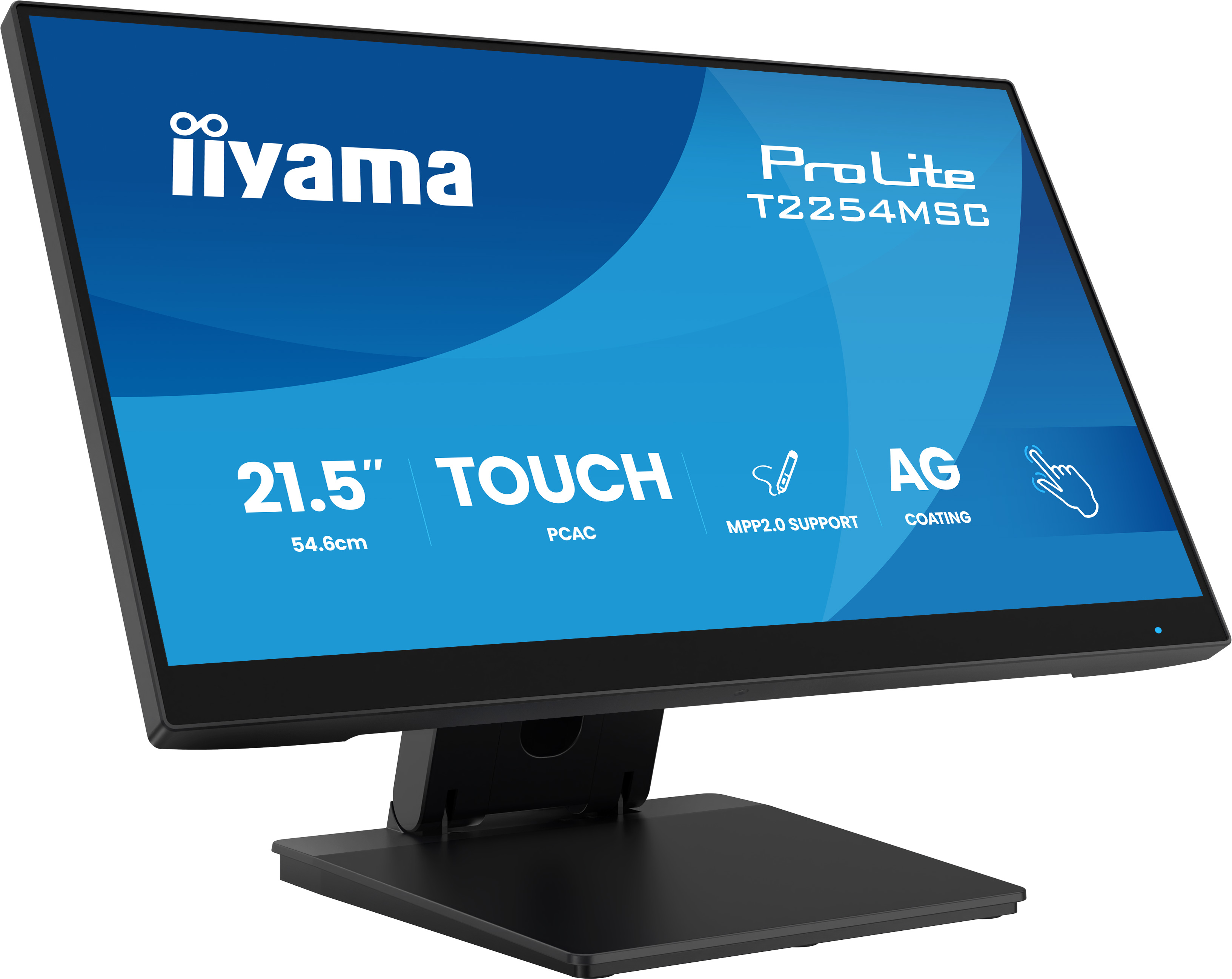 iiyama T2254MSC-B2AG computerskærm 54,6 cm (21.5") 1920 x 1080 pixel Fuld HD LED Berøringsskærm Sort