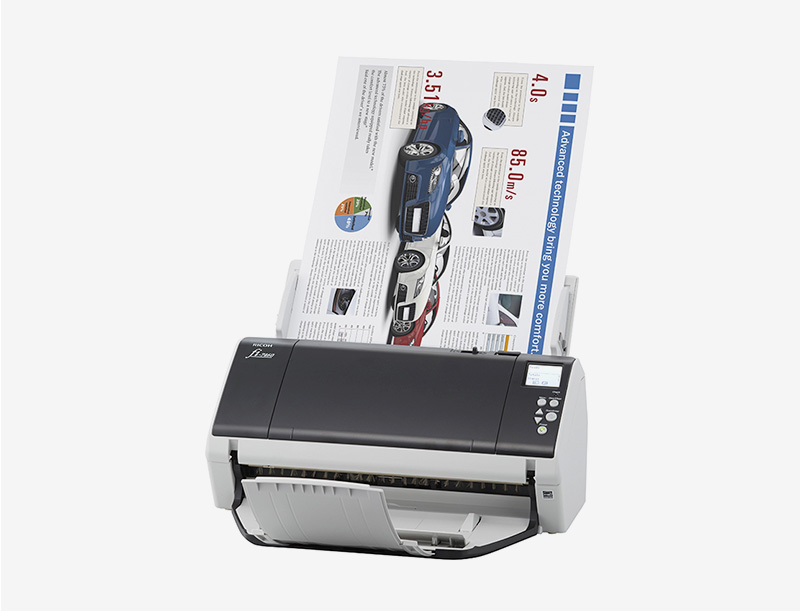 Ricoh fi-7460 ADF + manuel indføringsscanner 600 x 600 dpi A3 Grå, Hvid