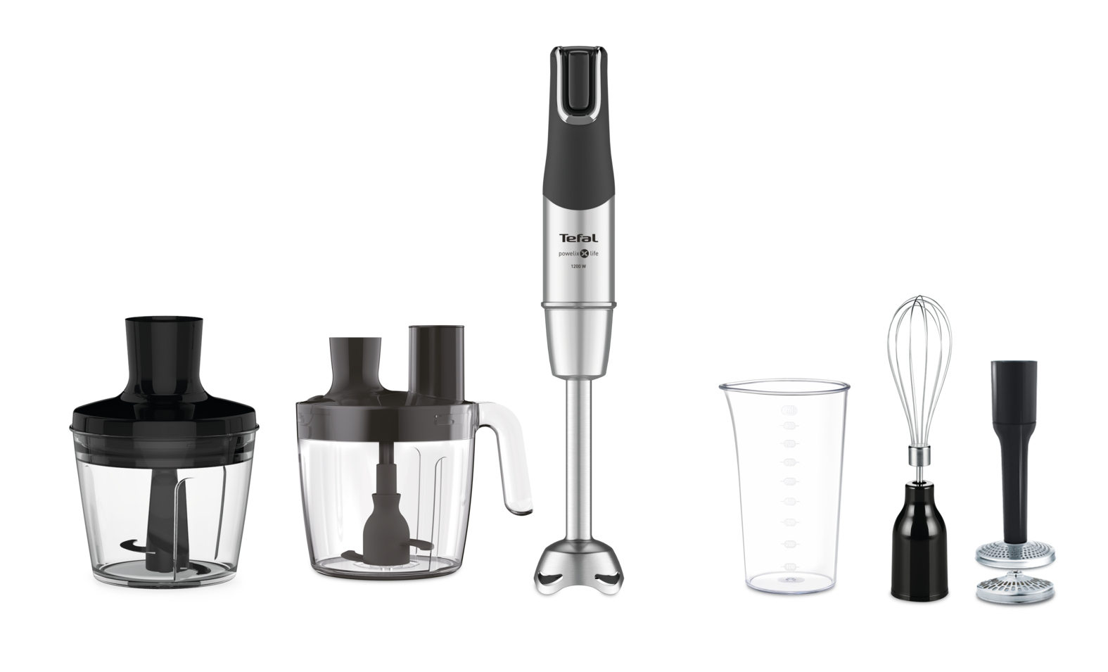 Tefal HB95LD 0,8 L Håndmixer 1200 W Rustfrit stål, Sort