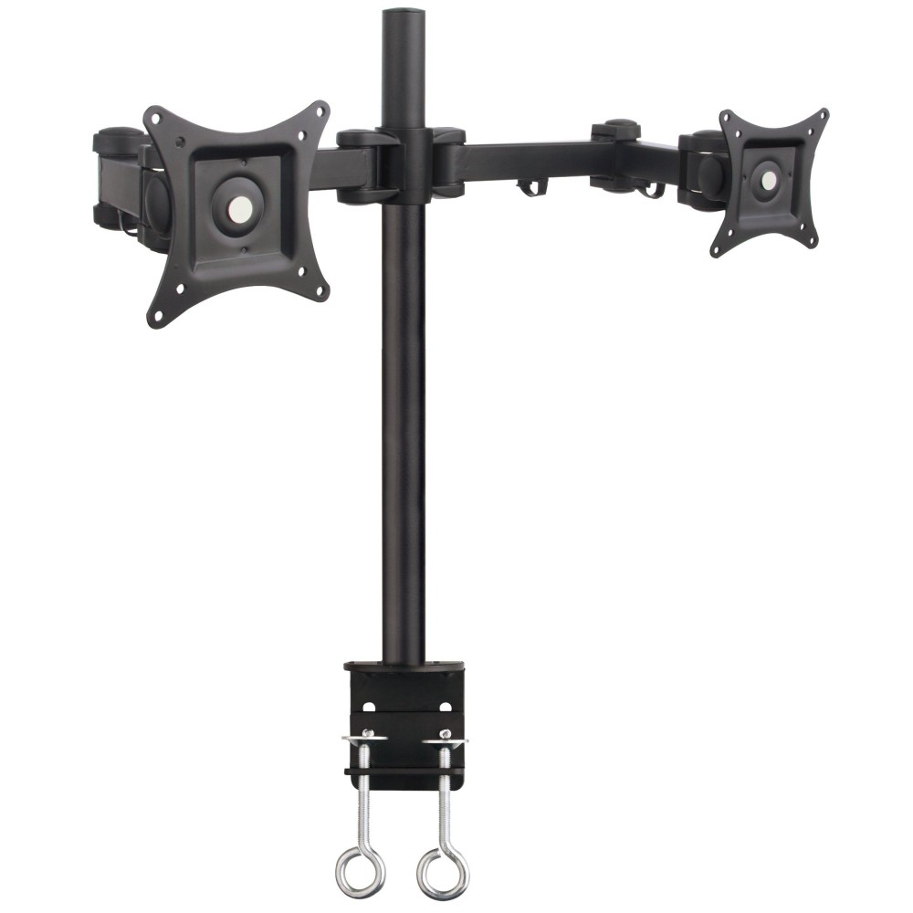 Techly ICA-LCD 482-D skærmbeslag og -stativer 68,6 cm (27") Skrivebord Sort