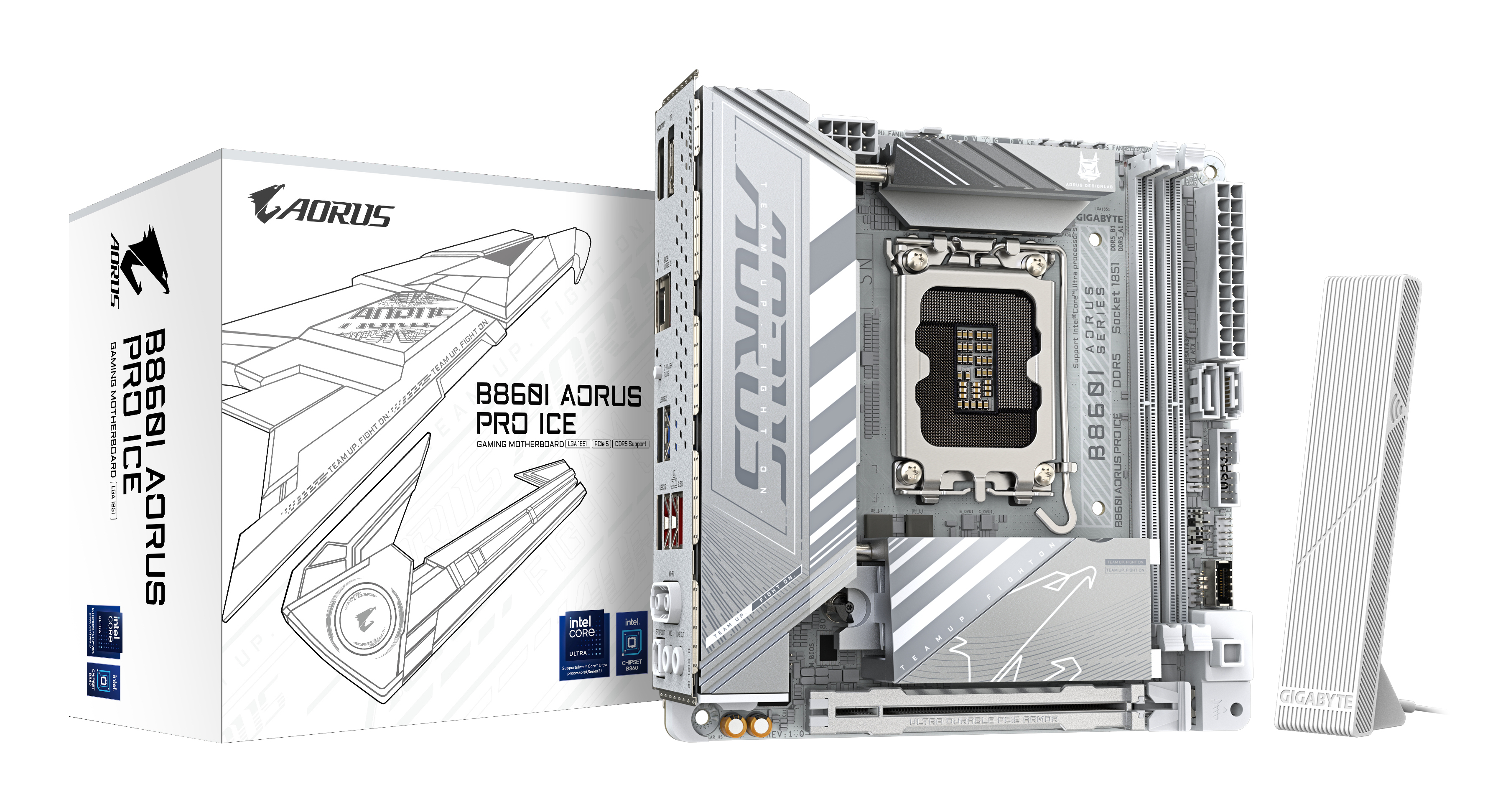 GIGABYTE B860I AORUS PRO ICE bundkort Intel B860 LGA 1851 (Socket V1) mini ITX