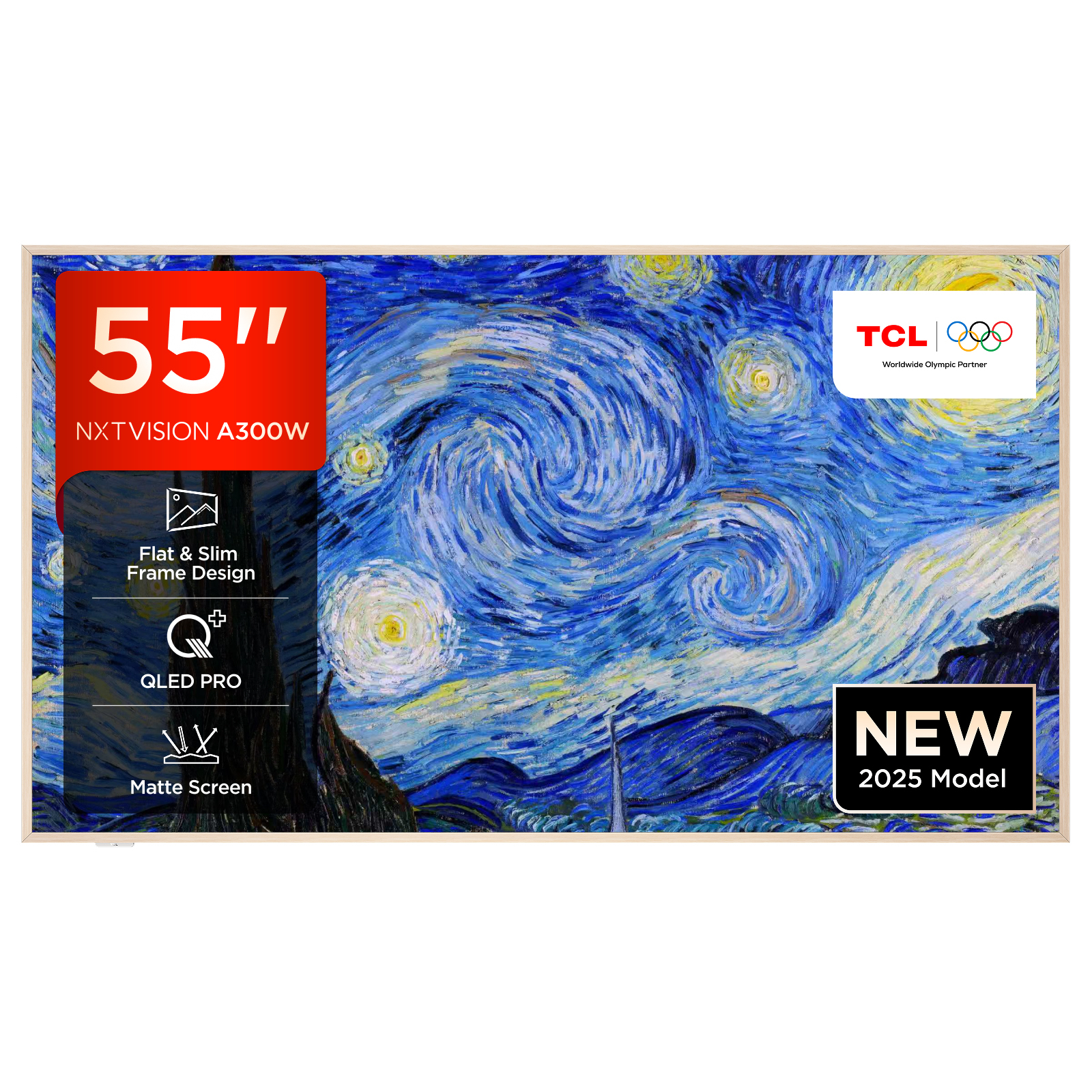 TCL 55A300W-UK TV 139,7 cm (55") 4K Ultra HD Smart TV Wi-Fi Hvid 450 cd/m²