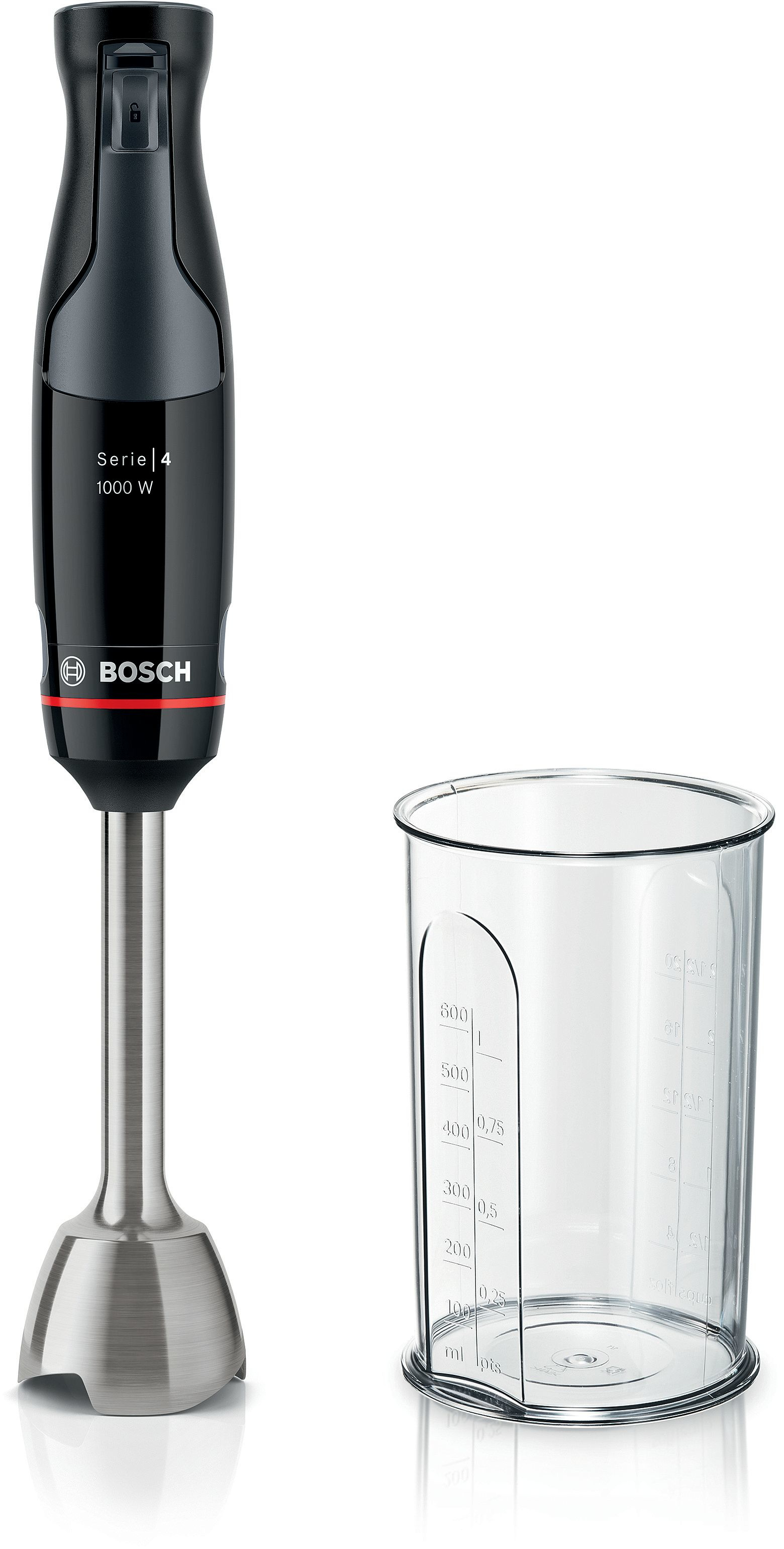 Bosch Serie 4 MSM4B610 blender 0,6 L Nedsænkning blender 1000 W Anthracit, Sort