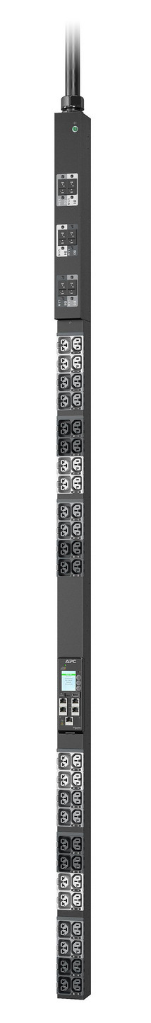 APC NetShelter Rack PDU Advanced Gen 2, Metered, 3Phase, 22.1kW 400V 32A or 17.3kW 415V 30A, 530P6, 48 Outlet strømforsyningsenhed (PDU) 48 AC stikkontakt(er) 0U Sort