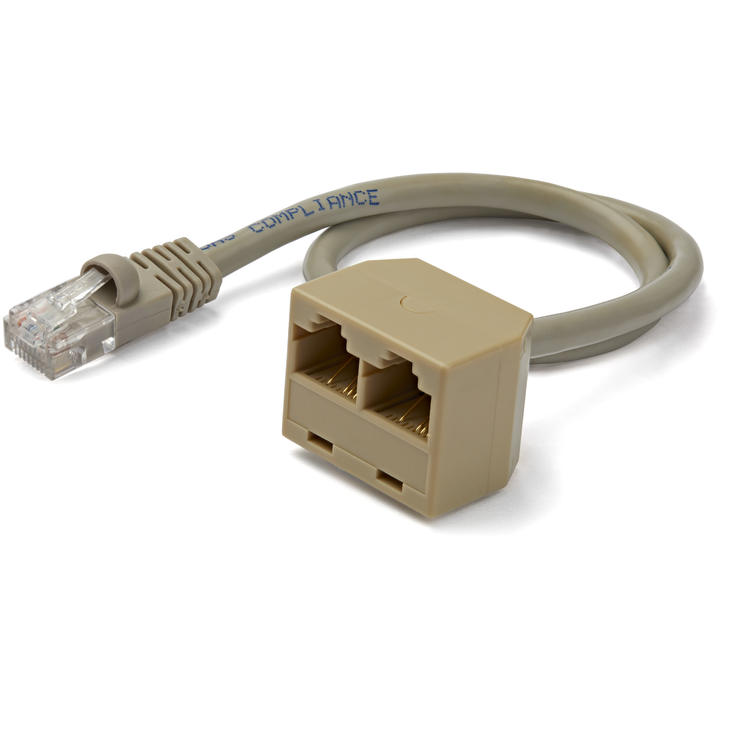 StarTech.com RJ45SPLITTER netværks-splitter Grå