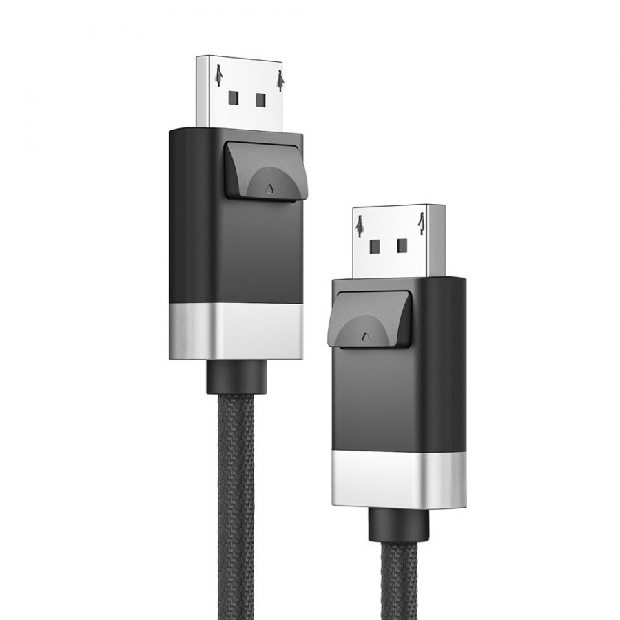 ALOGIC FUDP2-SGR DisplayPort kabel 2 m Grå, Sort