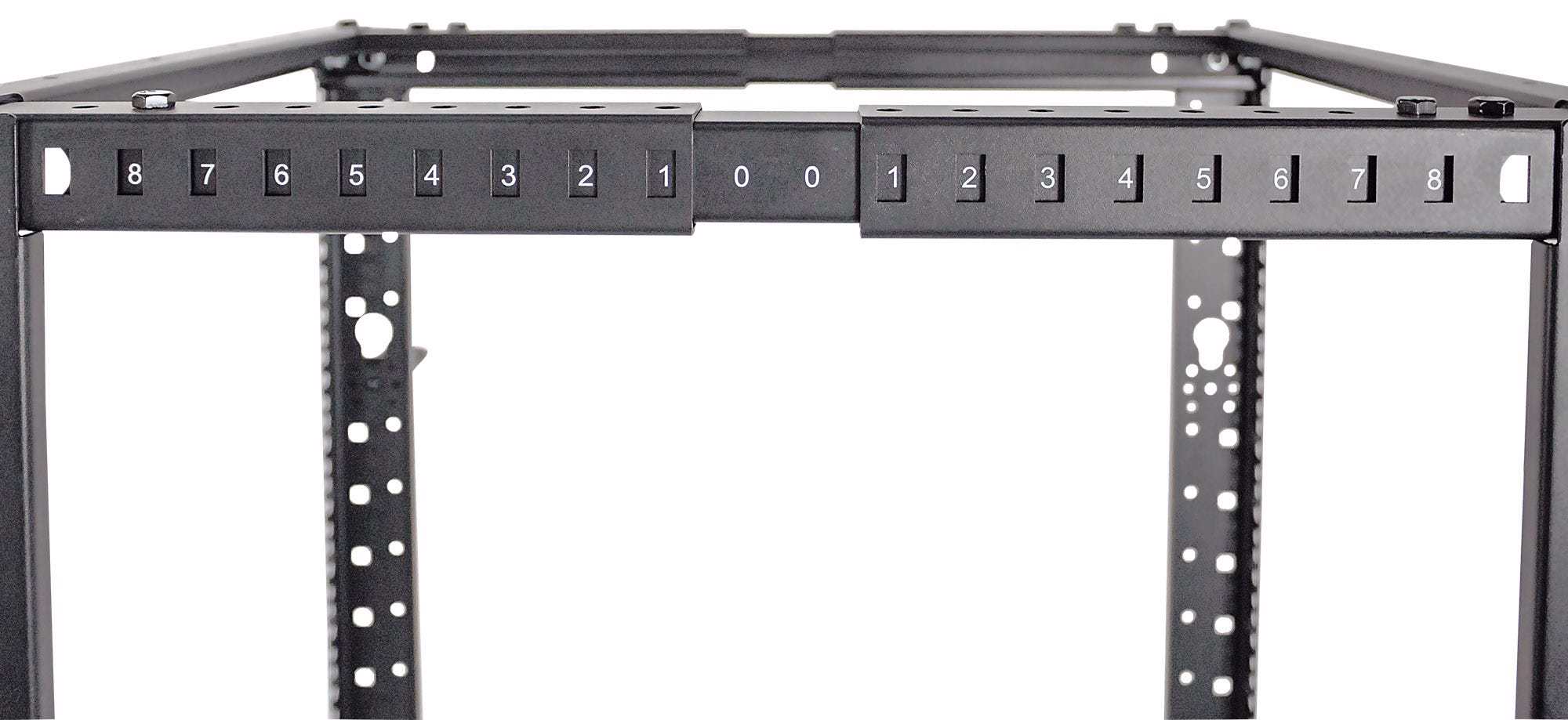 Intellinet 714419 stativ 48U Fritstående reol Sort