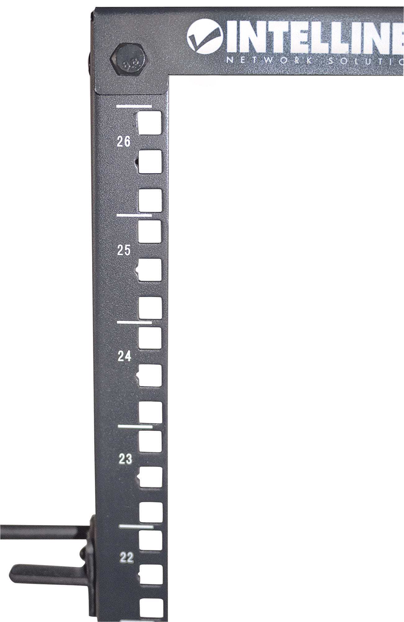 Intellinet 714419 stativ 48U Fritstående reol Sort