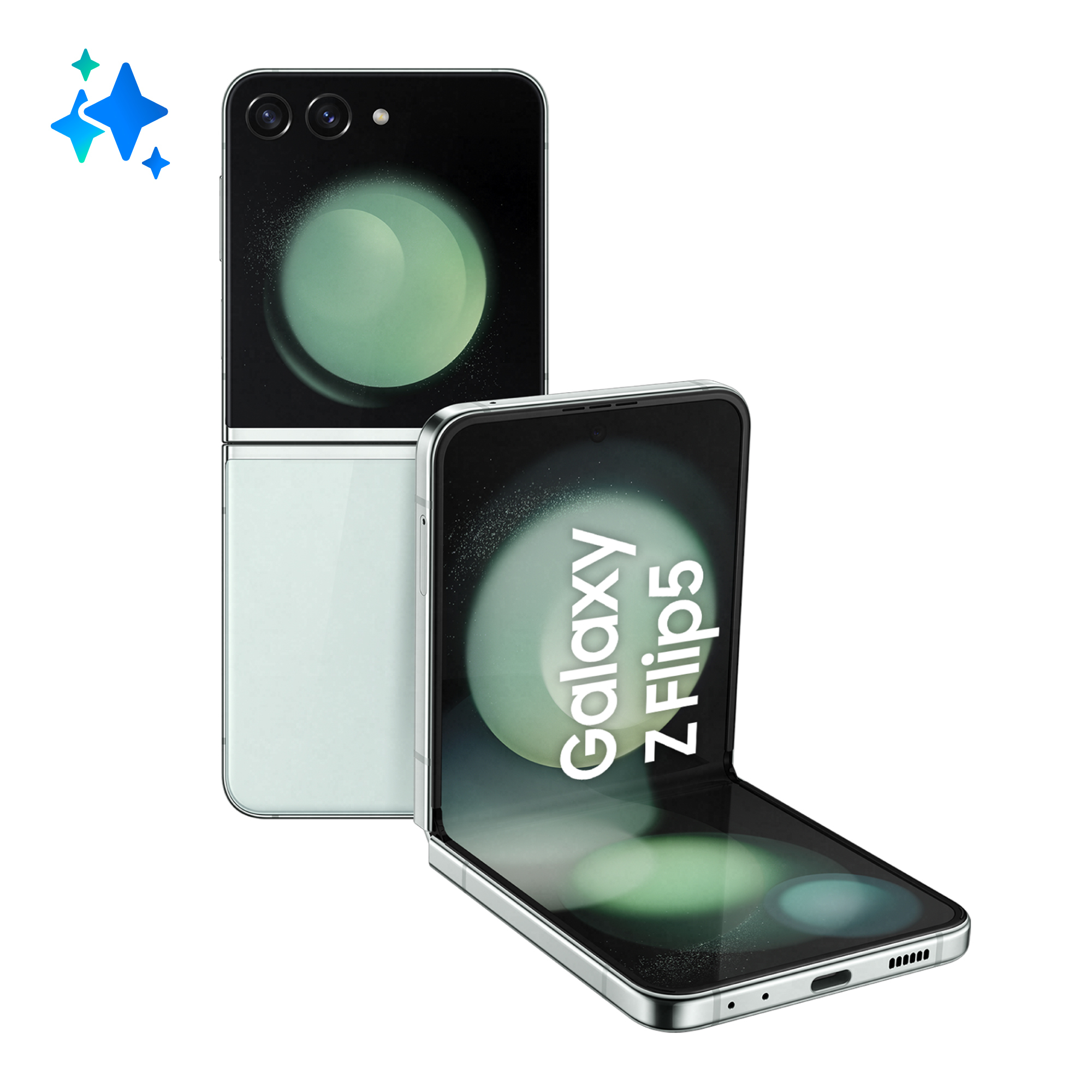 Samsung Galaxy Z Flip5 17 cm (6.7") Dual SIM Android 13 5G USB Type-C 8 GB 512 GB 3700 mAh Mintfarve