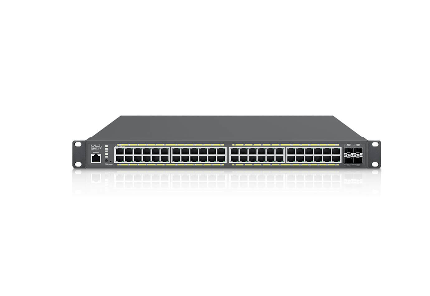 EnGenius ECS1552FP netværksswitch Administreret L2 Gigabit Ethernet (10/100/1000) Strøm over Ethernet (PoE) 1U Sort