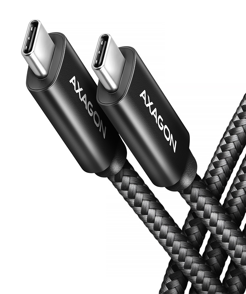 Axagon BUCM4X-CM10AB USB-kabel USB4 Gen 3x2 1 m USB C Sort