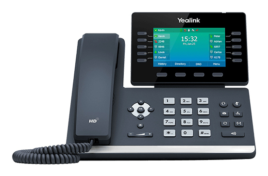 Yealink SIP-T54W IP-telefon Sort 10 Linier LCD Wi-Fi