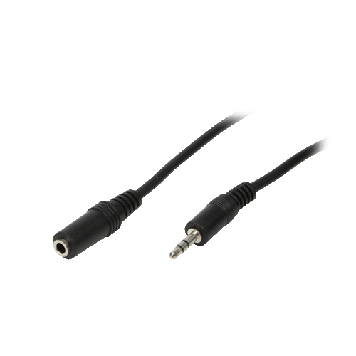 LogiLink 3.5mm - 3.5mm, 5m lydkabel Sort