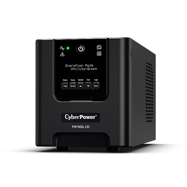 CyberPower PR750ELCD UPS-enhed Interaktivt indgangsstik 0,75 kVA 675 W 6 AC stikkontakt(er)