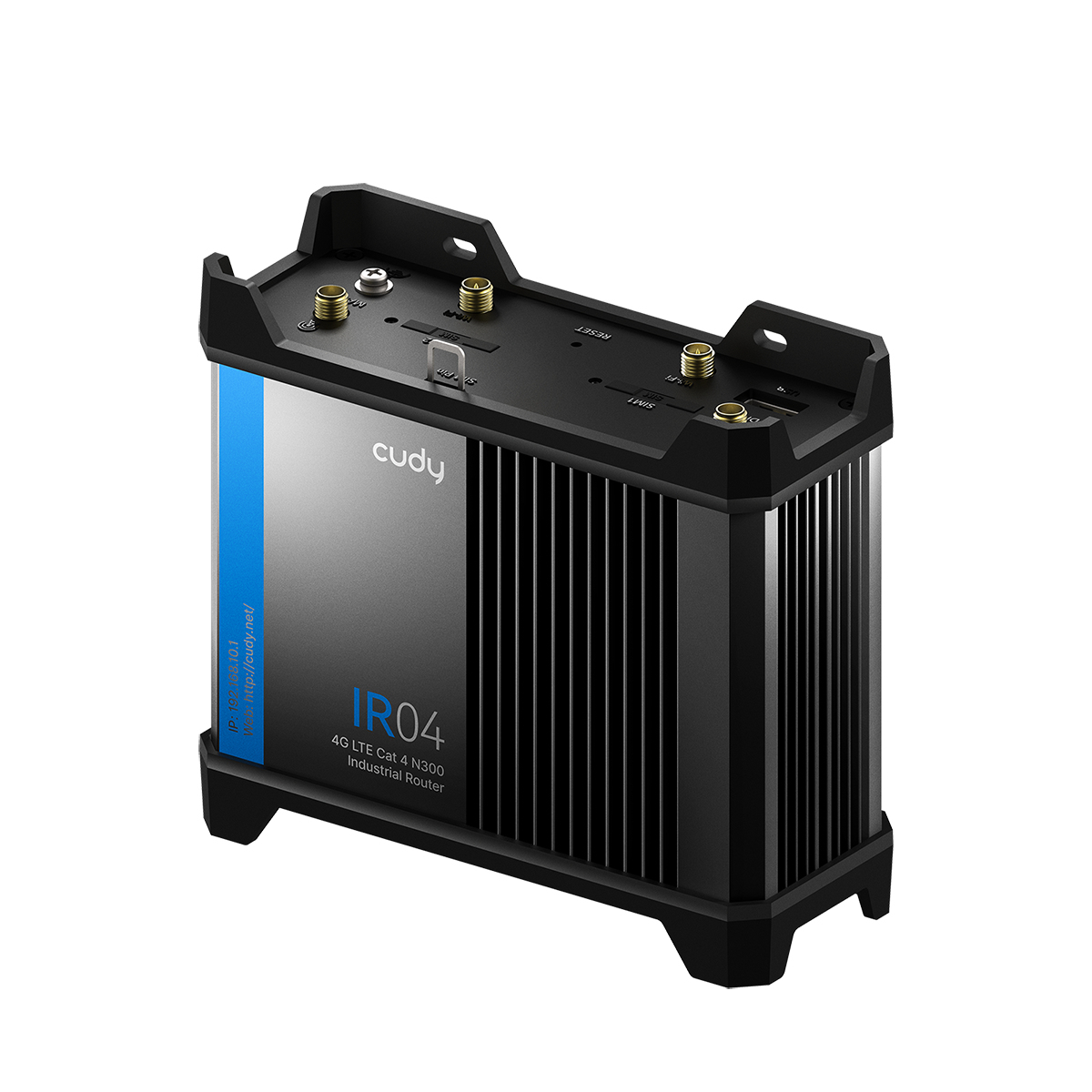 Cudy 4G LTE Cat 4 N300 Industrial Wi-Fi Router, IR04 1.0 Cellulær netværksrouter