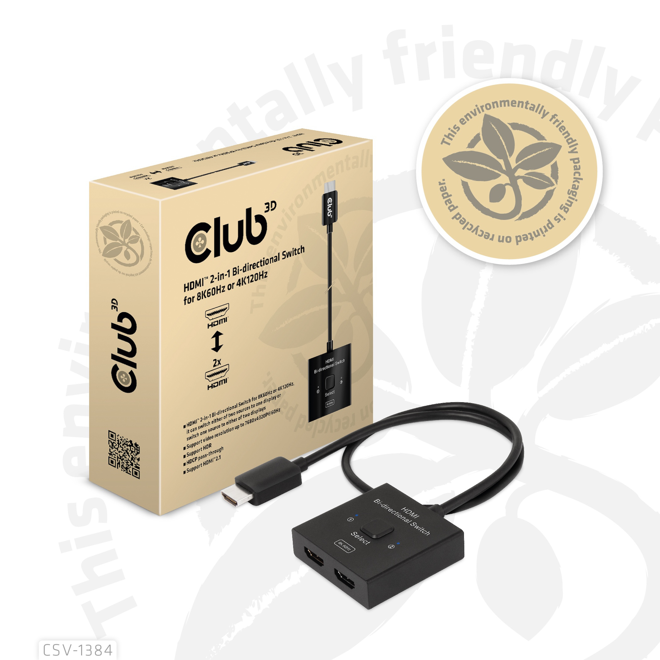 CLUB3D CSV-1384 KVM Switch