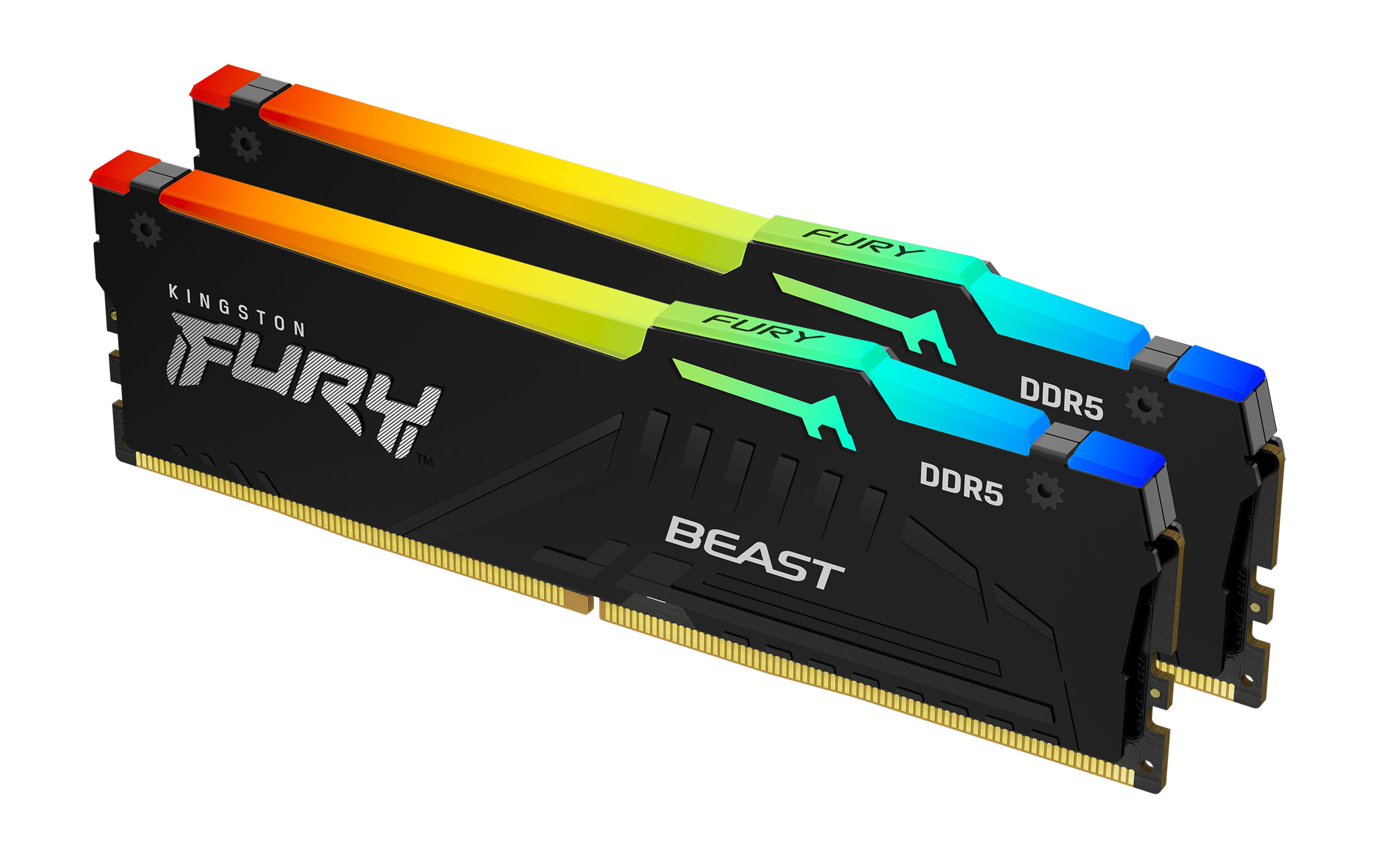 Kingston Technology FURY Beast 64 GB 5200 MT/s DDR5 CL40 DIMM (sæt med 2) RGB