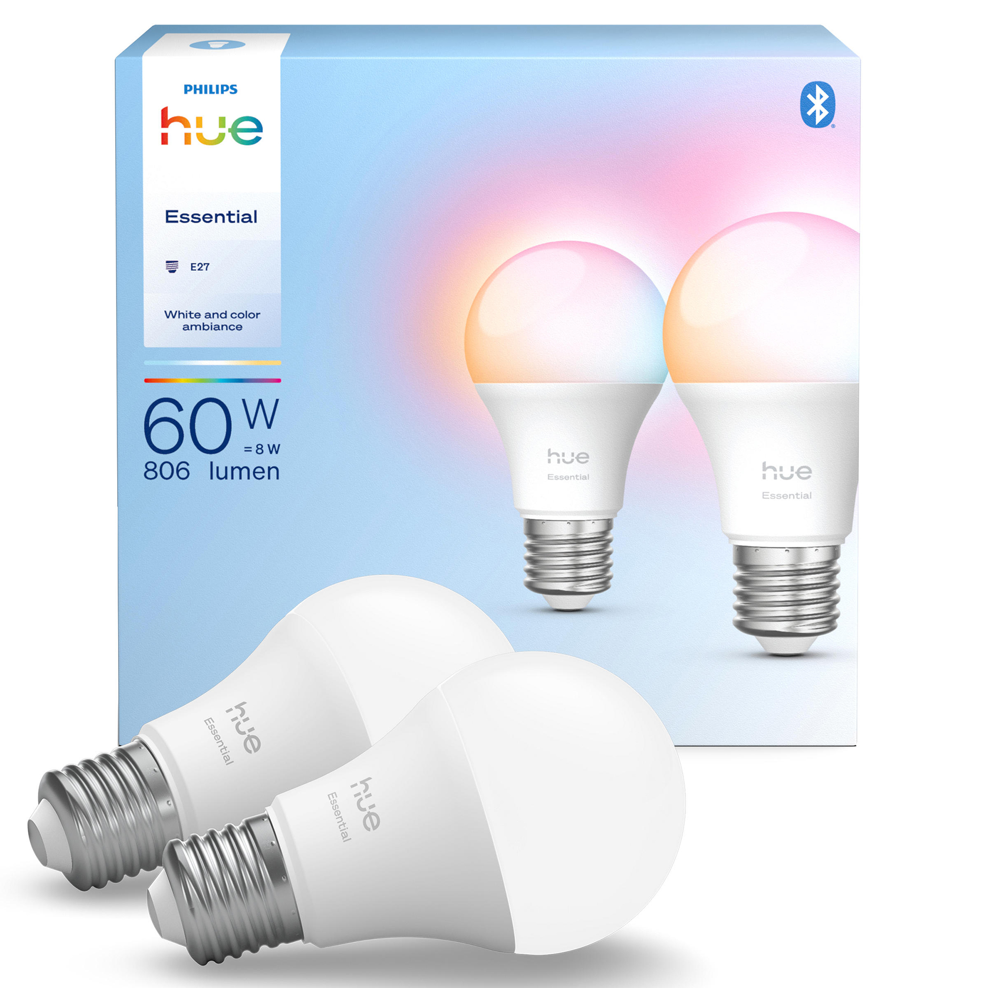 Philips Hue 929004235402 intelligent belysning Smart pære Bluetooth 8 W