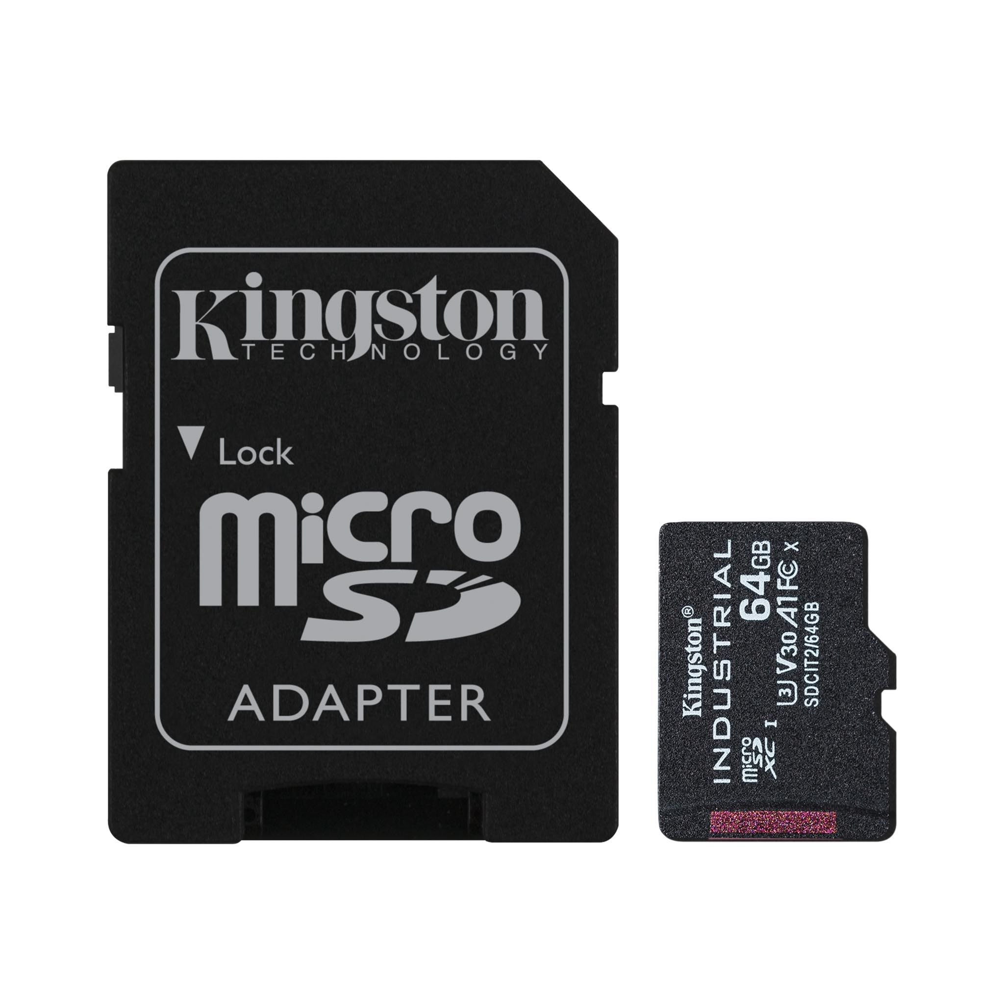 Kingston Technology Industrial 64 GB MicroSDXC UHS-I Klasse 10
