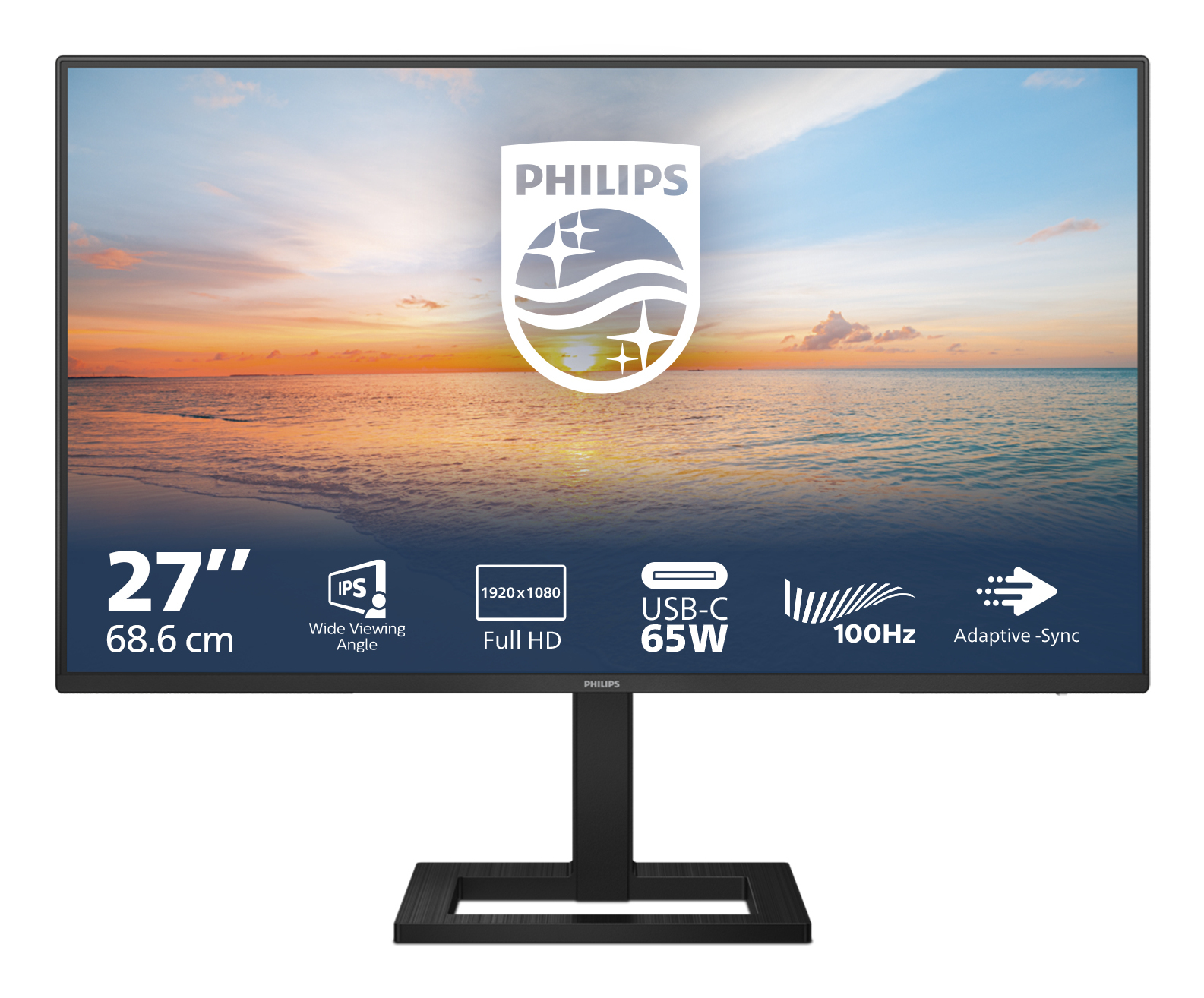 Philips 1000 series 27E1N1300AE/23 LED display 68,6 cm (27") 1920 x 1080 pixel Fuld HD LCD Sort