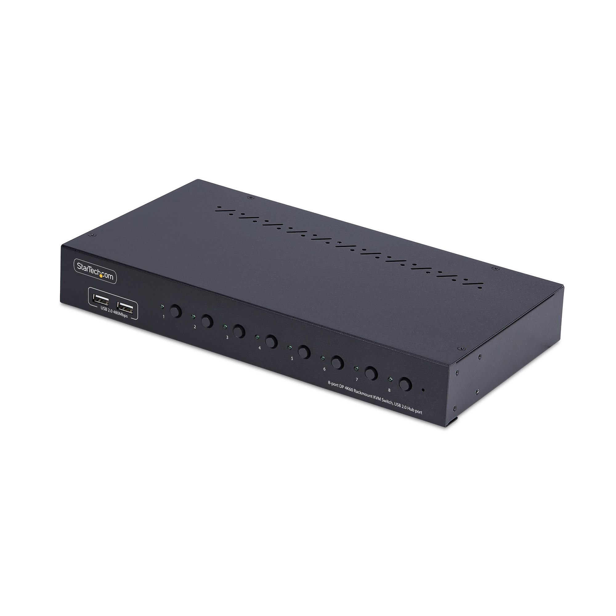 StarTech.com R8AD122-KVM-SWITCH KVM Switch Stativ-montering Sort