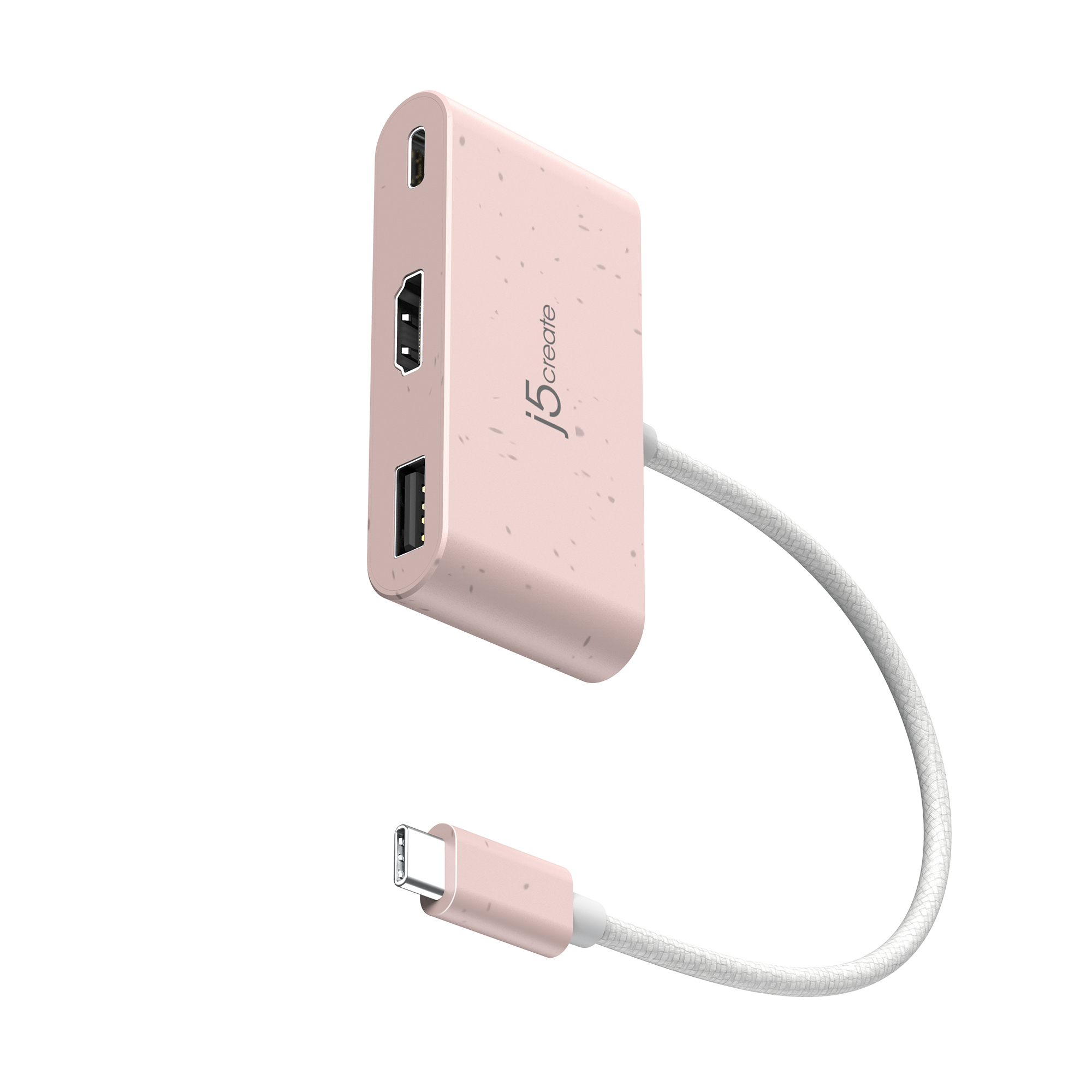 j5create JCA379ER-N Miljøvenlig USB-C® til HDMI™ & USB™ Type-A med strømforsyning