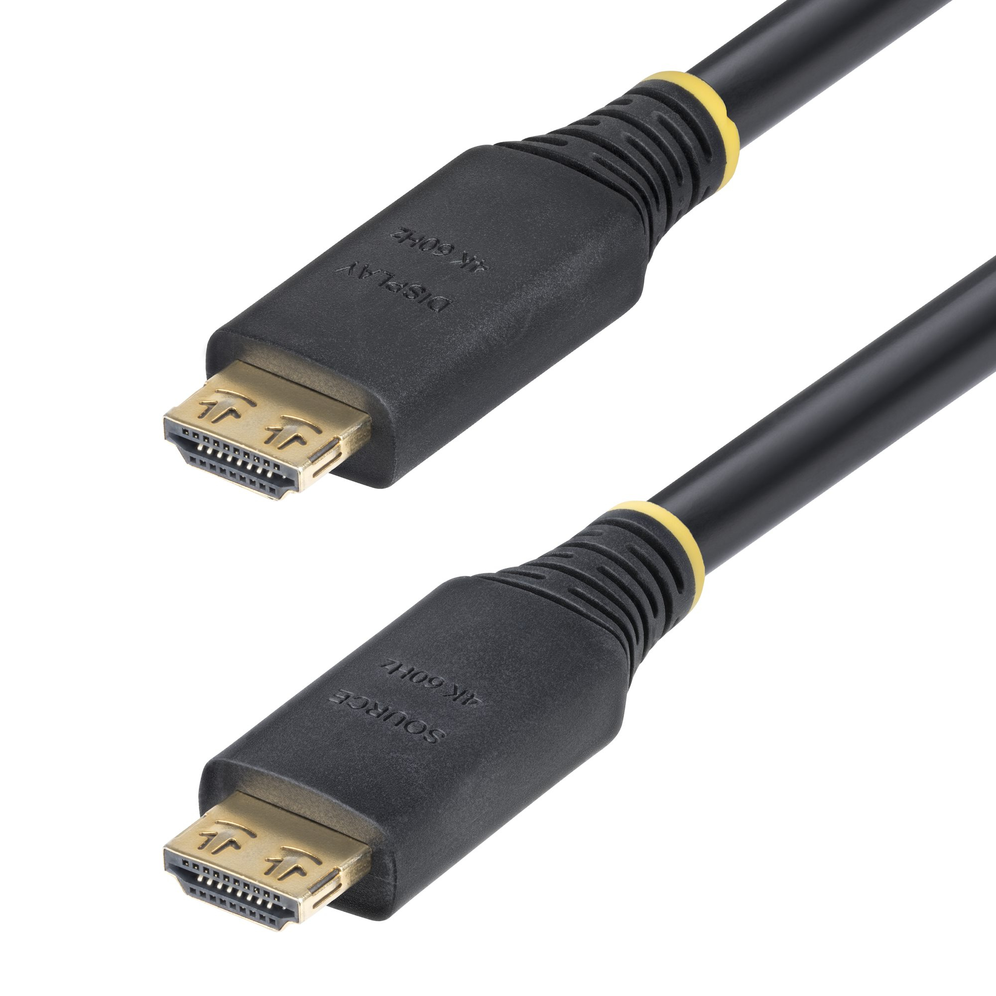 StarTech.com HDMI2-CABLE-GRIP-15M HDMI-kabel HDMI Type A (Standard) Sort