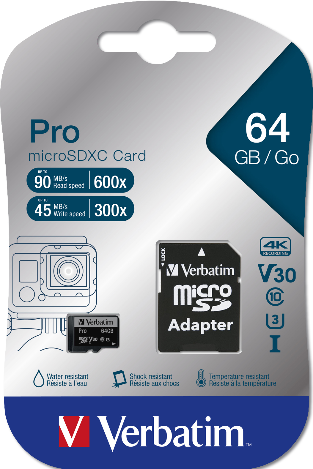 Verbatim Pro 64 GB MicroSDXC UHS Klasse 10