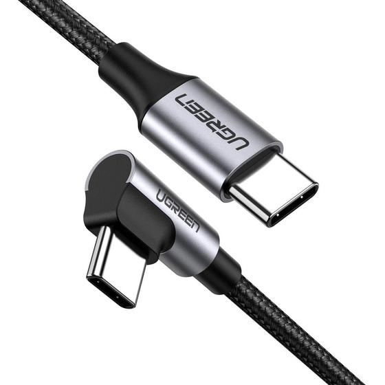 Ugreen 50123 USB-kabel USB 2.0 1 m USB C Sort, Sølv