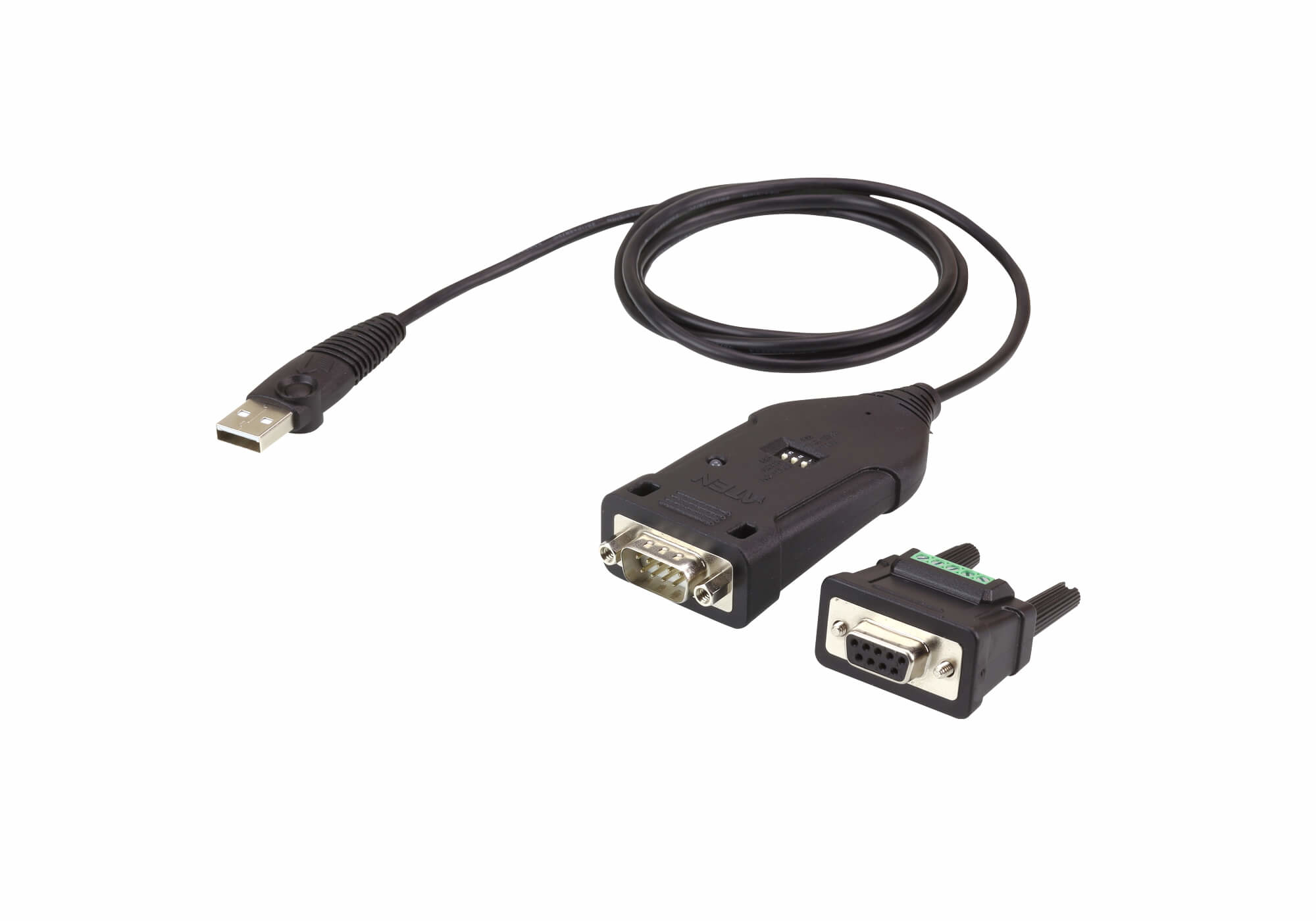 ATEN UC485 serielkabel Sort 1,2 m USB Type-A DB-9