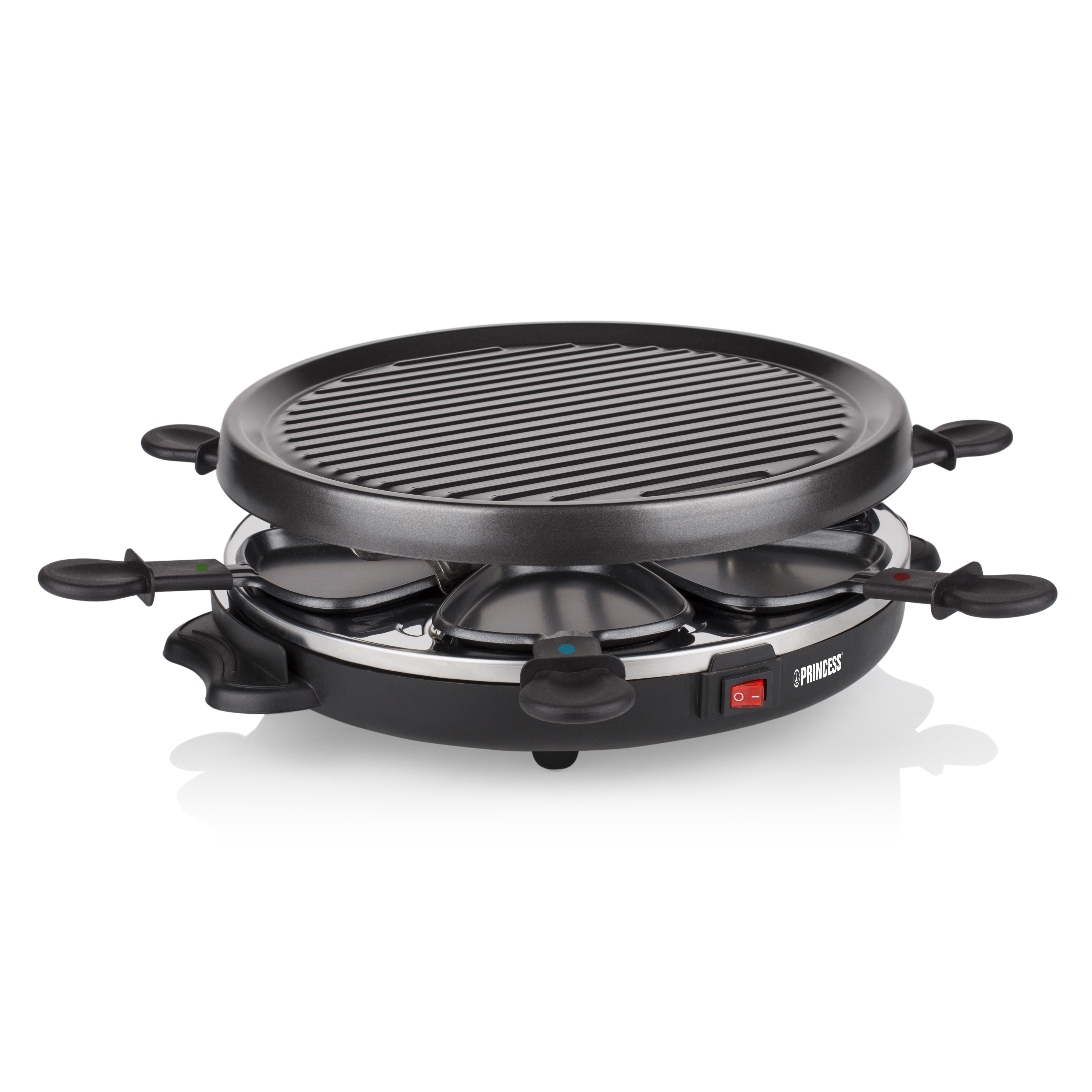 Princess 162725 raclette grill 6 person(er) 800 W Sort