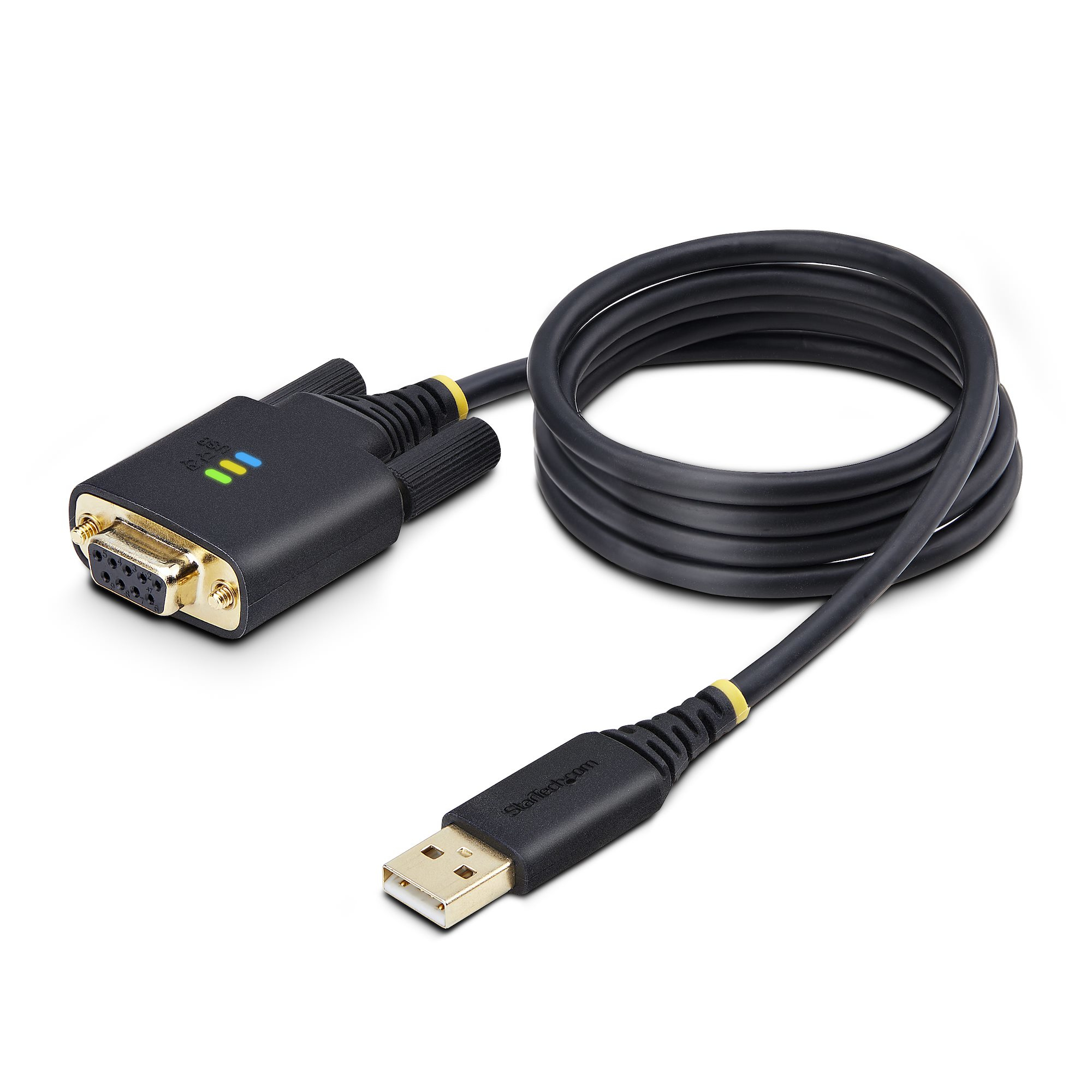 StarTech.com 1P3FFCNB-USB-SERIAL serielkabel Sort 1 m USB Type-A DB-9