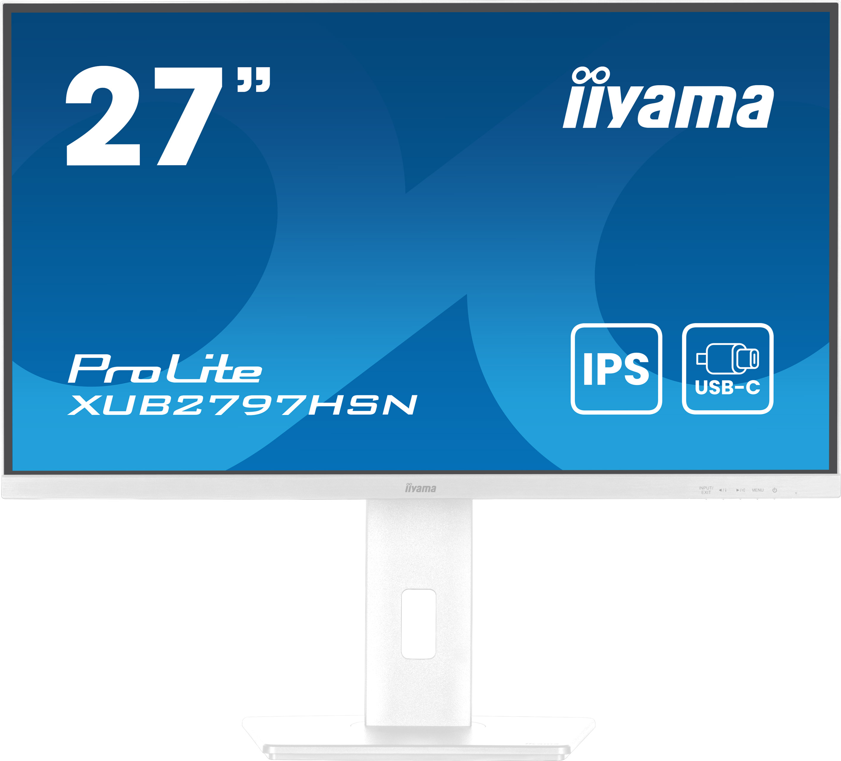 iiyama ProLite XUB2797HSN-W2 computerskærm 68,6 cm (27") 1920 x 1080 pixel Fuld HD LED Hvid