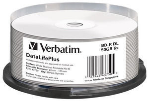 Verbatim DataLifePlus BD-R 50 GB 25 stk