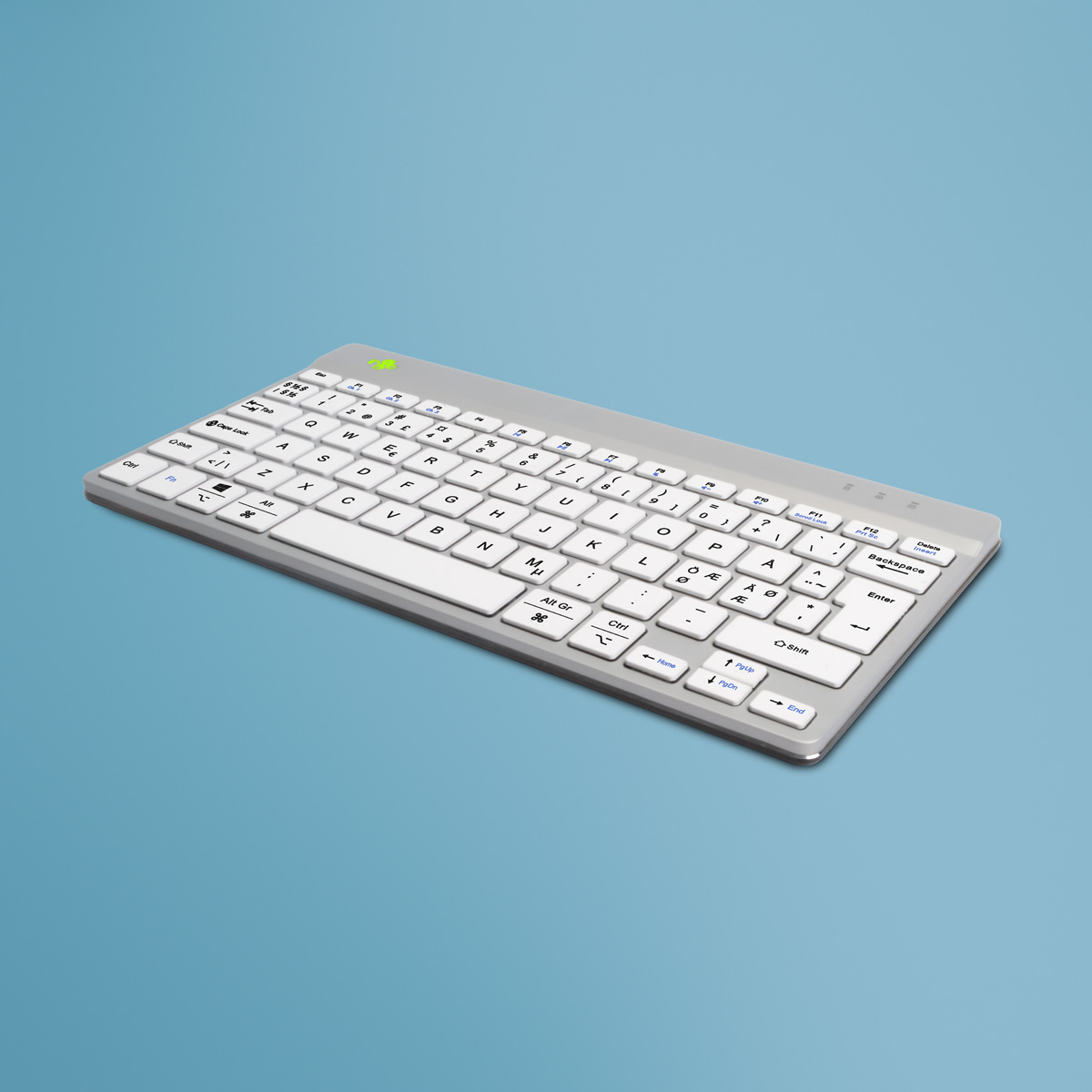 R-Go Tools RGOCONDWLWH tastatur Kontor Bluetooth QWERTY Hollandsk Hvid