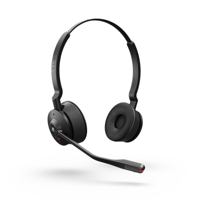 Jabra ENGAGE 55 UC STEREO Headset Trådløs Kontor/Callcenter Sort