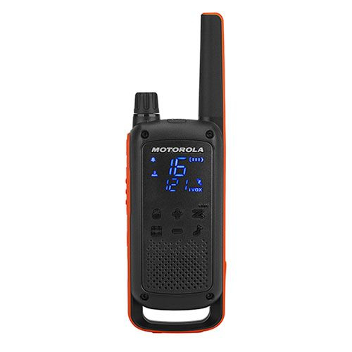 Motorola Talkabout T82 Quad Case Walkie-Talkies to-vejs radio 16 kanaler 446 - 446.2 MHz Sort, Orange