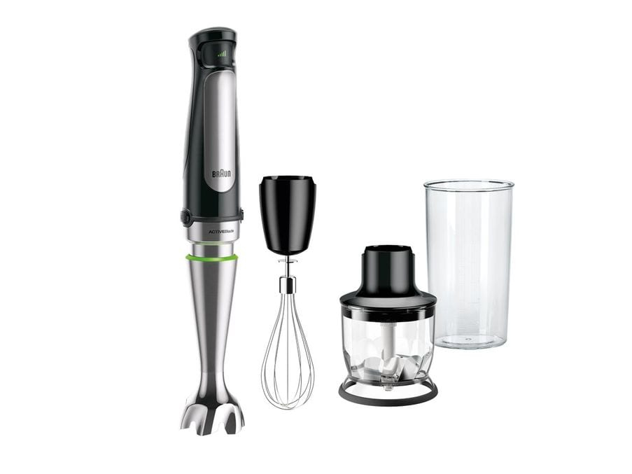 Braun MQ 7025X 0,6 L Nedsænkning blender 1000 W Sort, Rustfrit stål