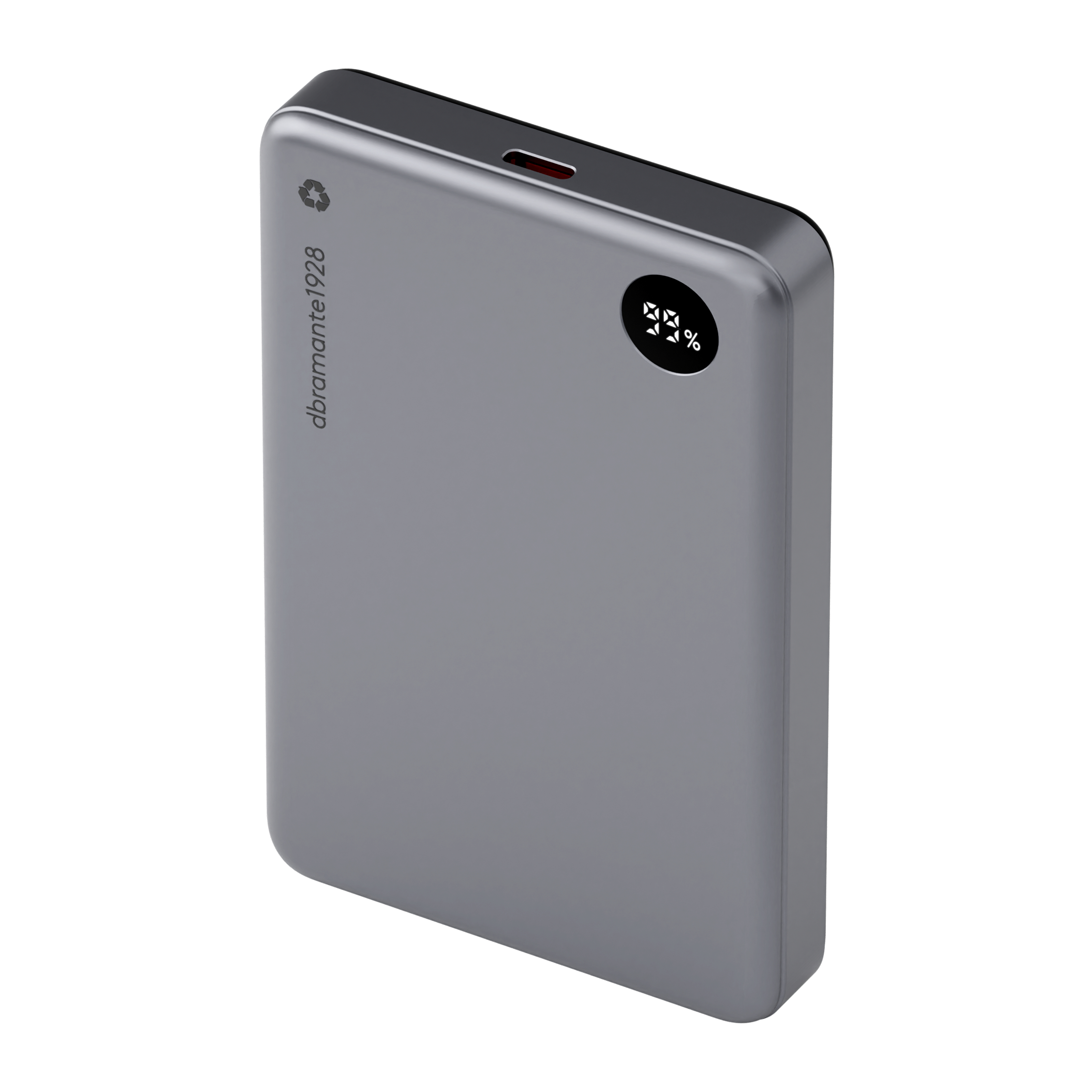 dbramante1928 CP10SLBL7178 powerbank 10000 mAh Trådløs opladning Grå