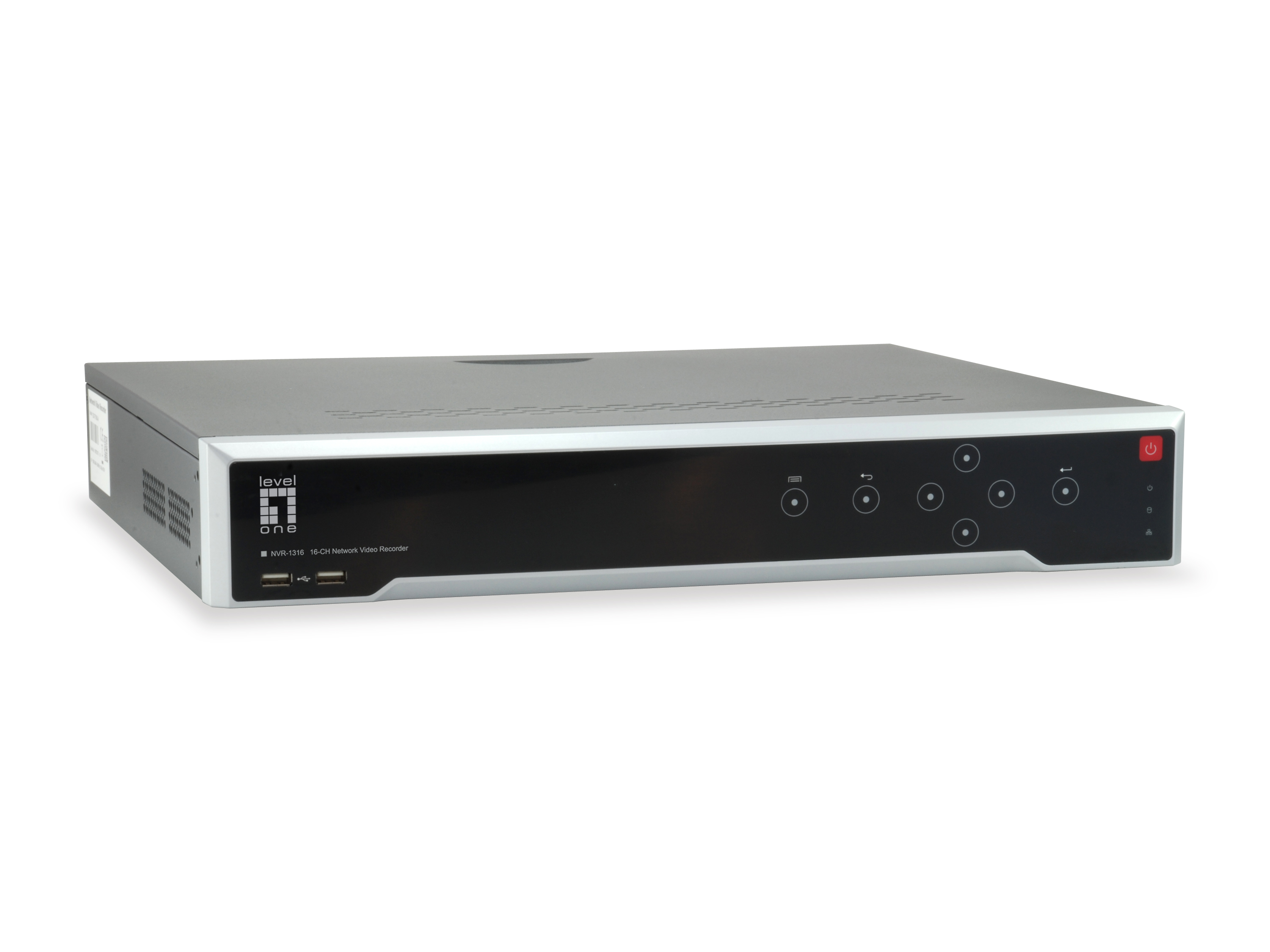 LevelOne NVR-1316 Netværk videooptager (NVR) Sort